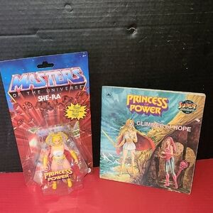 Vintage She-Ra Action Figure and Book Set
